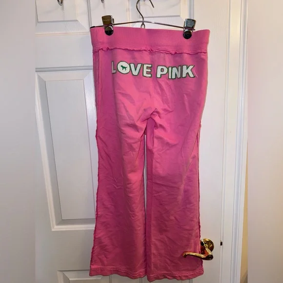 Victoria’s Secret PINK Sweatpants with Drawstring & Flared Bottom, Size XS